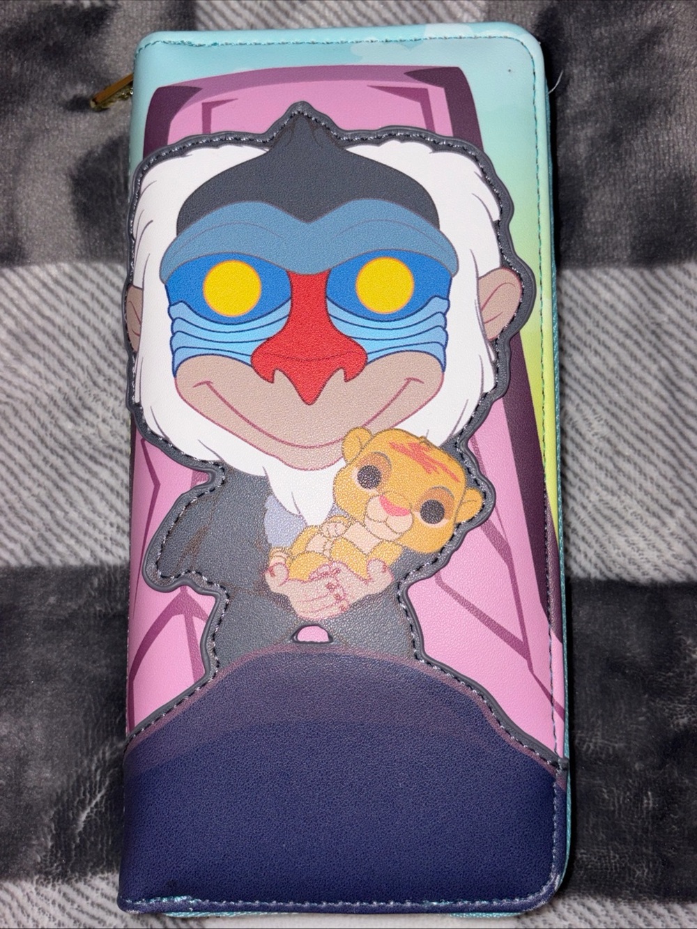 Loungefly Pop! Disney Rafiki & Simba Zip Wallet Lion King